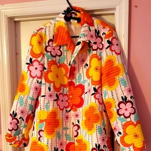 NWT Harve Benard water repellent floral blazer.